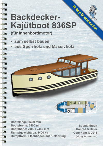 Backsecker-Kajütboot 836SP für Innenbordmotor